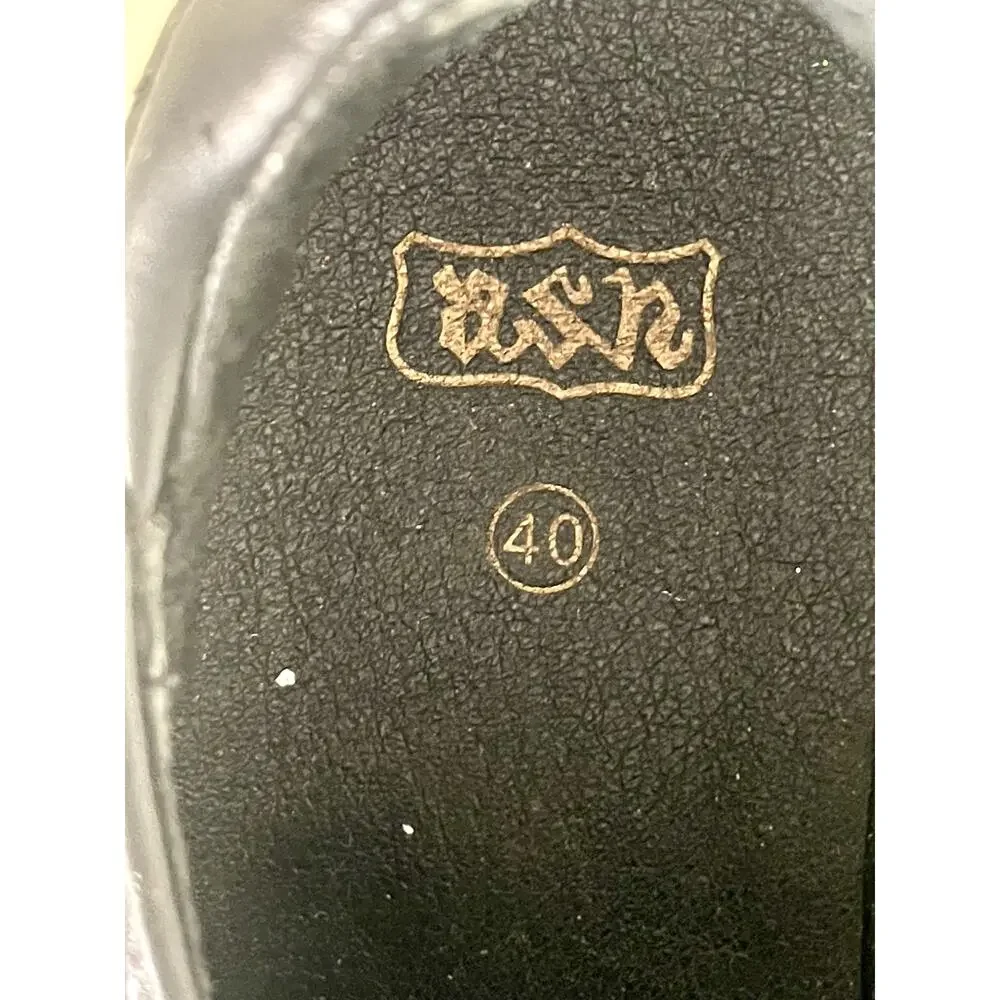 ASH Jungle Black Leather‎ Platform Sneakers Slides size 9/40 - Picture 8 of 8